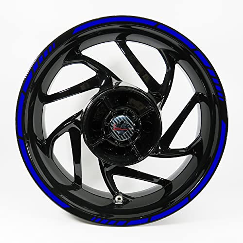 Felgenrand Aufkleber Blau 9 mm GP Style 17 Zoll Auto Motorrad X700514