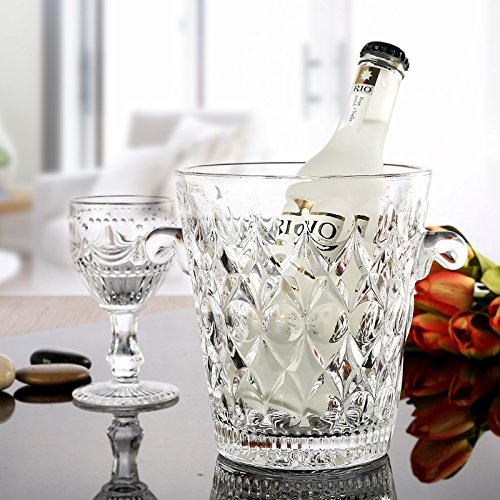 FALAN Cubo de hielo de cristal para champán/vino