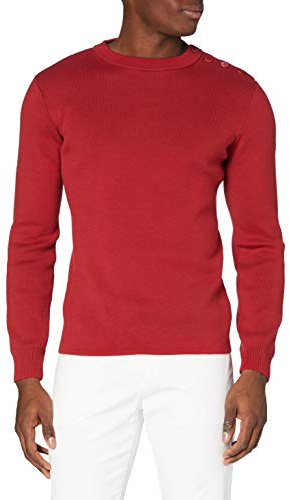 Armor Lux, Pull Marin Groix Homme, Rouge, Medium (Taille Fabricant: M)