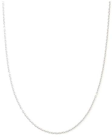 2MM Stainless steel chain necklace, Thin cable chain necklace for women men, Silver chains for necklace alone or pendant addition, 16-30 inch Available (20 inch)