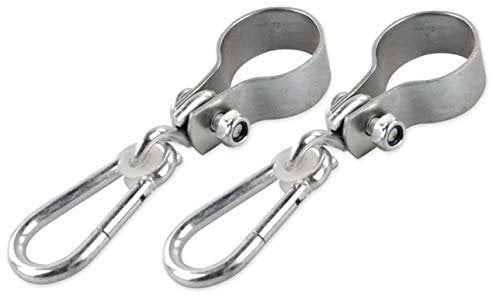 Gartenwelt Riegelsberger Schaukelhaken mit Karabiner für Rundbalken Ø 5 cm 2 Stück