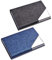 CKANDAY Paquet de 2 porte-cartes de nom d'entreprise de luxe en cuir PU et en acier inoxydable multi-cartes, poche de protection professionnelle avec fermeture magnétique et métal pour carte d'identit