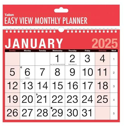 2021 Kalenderplaner, Monatsansicht, Wochenansicht, Organizer, 1 Monat pro Seite.