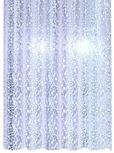 Rideau de douche PEVA, sans PVC, sans odeur chimique, 120 x 200 cm, respectueux de l'environnement