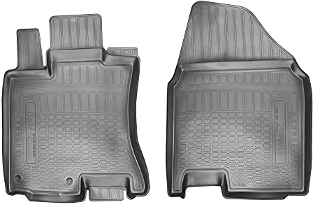 Recambo 3D Gummi Fussmatten vorne passend für NISSAN Qashqai J10 | 2006-2013 | passgenau + Rand