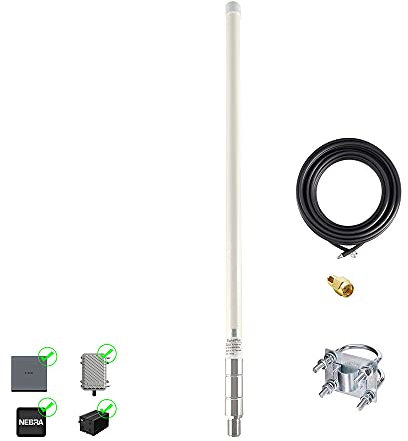 868 MHz Helium LoRa Antenne 58,4 cm 8dBi, LMR400 101,6 cm, RP-SMA Adapter für Bobcat Nebra RAK Syncrob EasyLinkIn HNT Miner
