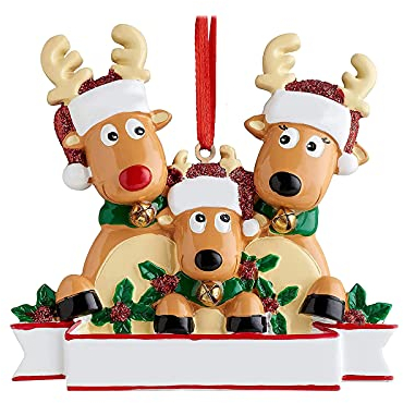 Weihnachtsbaumschmuck, Anhänger 2021 – Weihnachtsschmuck, hängende Anhänger, personalisierbar, für den Innen- und Außenbereich, 1 Stück