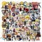 Deen nime Naruto Sticker Set 100 Stück,Wasserdichte Anime Aufkleber Pack Kinder Jugendliche Erwachsene Vinyl Auto für Laptop Skateboard Motorrad Wasserflaschen Gepäck Graffiti Stickers