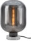 Smoked Glass Orb Table Lamp Retro Chrome Globe Desk Lamp Glass H3020