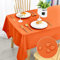 DWCN Orange Tischdecke Fleckschutz Abwaschbar Tischwäsche Wasserdicht Tischtuch für Esszimmer, Tischdecke Herbst, Garten, Party, Hochzeiten oder Haushalt,140x240cm