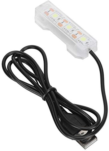 Ejoyous Mini Aquarium LED éclairage lumière, éclairage d'aquarium Haute intensité éclairage d'aquarium Barre Lumineuse LED subaquatique pour Poissons réservoir Poissons Plante 6x2cm