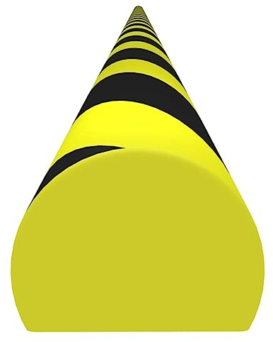 vidaXL Kantenschoner Kantenschutz Kantenschutzprofil Eckschutzprofil Eckschoner Eckschutz Schutzprofil Warn Schoner Gelb Schwarz 4x3x100cm PU