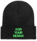 Miujonvy Winter Beanie Hüte Benutzerdefinierte Logo Text Hier Herren Damen Unisex Hüte Schwarz, Schwarz , One size
