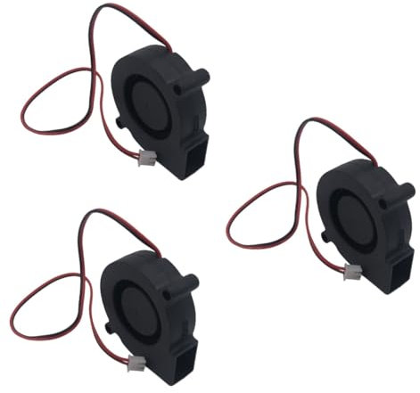 Lurrose 3 Sätze 12 V 5015 Lüfterteile Radiallüfter Hydrauliklager Geräuscharm Schwarz Wärmeableitung Für 3D-drucker 2 Stück * 3