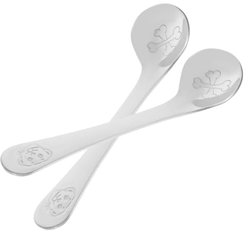 LIFKOME Cucchiai per Lo Svezzamento dei Neonati Set di Posate per Bambini con Punte Angolate Cucchiaio per L'apprendimento Sicuro per Neonati Bambini Piccoli