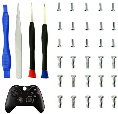 CTHTBZ 30PCS Install Repair Kit Mod Open Shell Tools Torx T8H T6 Screwdrivers Screws for Xbox One, Xbox Series X/S, Xbox One S/X, Xbox Elite Series 2 Core, Xbox 360 Controller