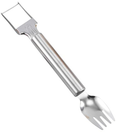 Cabilock Corte de sandía de acero inoxidable descorazonador de sandía tenedores de acero inoxidable para cortar sandía y tenedor para sandía cortador portátil