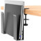 WYYHAA Adjustable Desk Side Laptop Mount, Metal Hanging Notebooks Desk Holder Punch-Free Clamp on for Macbook Pro, Documents with Anti-Scratch Silicone