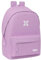 Safta MUNICH BÁSICOS - Mochila para Portátil 15.6 y USB, Ideal para Jóvenes de Diferentes Edades, Tejido Reciclado, Cómoda y Versátil, Calidad y Resistencia, 31x18x44 cm, Color Lila