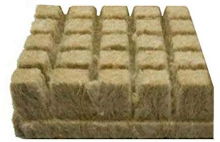 Zibeem 25 Rock-wool Cube Propagation Cloning Seed Raising Hydroponic Rock-wool Soilless Culture Substrate Grow Leave Growth Medium For Vigorous Plant Growth For Cuttings Cloning Plant Propagation