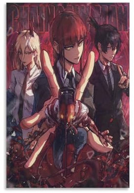 Anime-Poster Chainsaw Man (68), Kunstposter, Leinwand, Gemälde, Dekor, Wanddruck, Foto, Zuhause, modern, dekoratives Poster, 20 x 30 cm