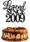 Xsstarmi 1 Pack Legend Since 2009 Cake Topper Glitter Happy 16th Birthday Cake Topper Cheers to 16 Years Cake Decoration for Happy 16th Birthday Wedding Anniversary Party Cake Decorations Black