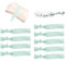 JGA Armbänder Set für Frauen 11 Team Bride Armband mit Silber Schrift als Junggesellenabschied Frauen, Bachelorette Party, Bride to be Hochzeit Dekoration Weiß + Hellgrün (1 x Bride + 10 x Team Bride)