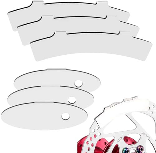 Bicycle Brake Pads Disc 6 Pieces Bicycle Brake Pad Alignment Tool, Bike Disc Brake Gap Regulator, Bike Disc Brake Pad Adjusting Alignment Tool Plates Bicycle Brakes, Stainless Steel
