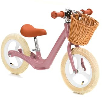 Fillikid Laufrad Speedy SL mit Korb Exklusiv | Hochwertiger Alurahmen, Ergonomische Griffe, Höhenverstellbarer Sattel | Mit Schutzblechen, Klingel und 12' Luftbereifung | Ideal für kleine Abenteurer