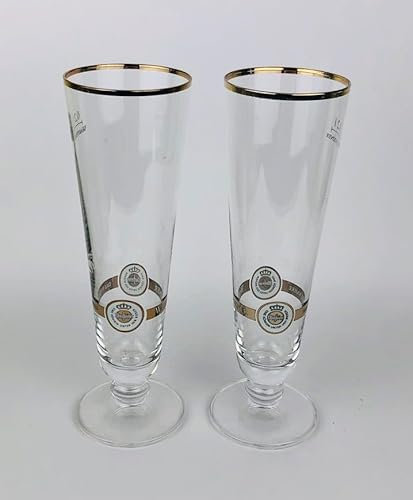 Warsteiner - Bicchieri da birra in vetro, 0,2 l, set da 2 pezzi