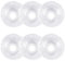 GORGECRAFT 6 Stück Facettierter Kronleuchter Bobeches Kerzenhalter Bobeche 4 seitliche Löcher 4(6) cm Transparenter Acryl Ersatz Eleganter Lampenschirm Zum Aufhängen Dekoration Für Zuhause Restaurant