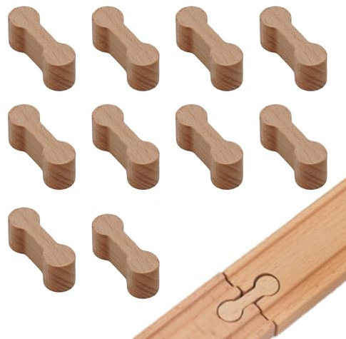 Holzeisenbahn Zubehör,Track Connectors Adapter Für Brio Schienen,Holzeisenbahn Verbinder Schienenverbinder Für Kinder Lego Spielzeug,Wiederverwendbare Schienenverbinder,Holzschienen Verbinder