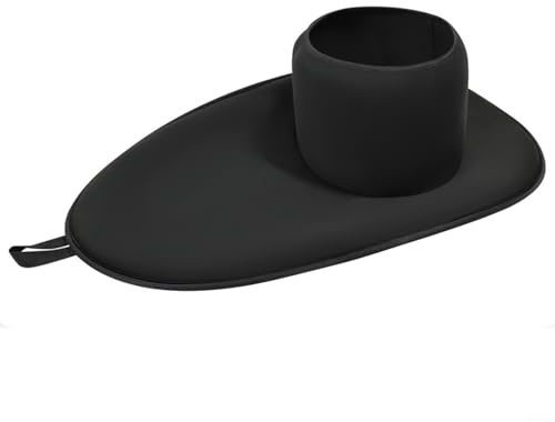 Gettimore Jupe imperméable en néoprène pour kayak avec poignée à dégagement rapide 90 x 52 cm