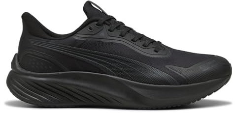 PUMA Unisex Pounce Lite PTX Straßenlaufschuh, Puma Schwarz, flach, dunkelgrau, 44 EU