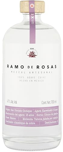 Ramo de Rosas Cuixe Mezcal – 70cl Bottle | Premium Artisanal Mezcal from Mexico | Distilled from Wild Cuixe Agave | Earthy, Herbaceous & Smoky | Small Batch, Perfect for Sipping or Gifting