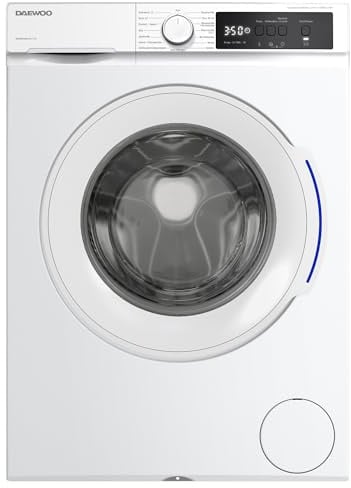 Daewoo WM-FBR8514W0NA-DE Waschmaschine Frontlader, A, 8kg, 1400 U/min., 15 Programme mit Kurzprogramm, AquaStop, Weiß (8 kg)