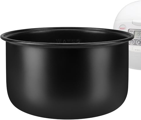 Linkidea Aluminum Rice Cooker Replacement Inner Pot Compatible with Tiger JBV-10CU & JBV-A10U, Zojirushi NS-WAC10 & NS-WXC10, AROMA ARC-6106, Nonstick Replacement Bowl
