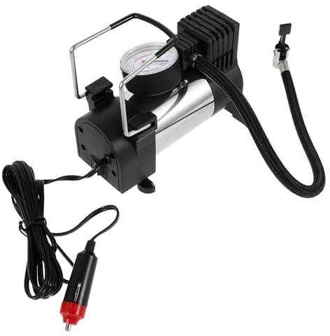 SHINEOFI Pompe à Air Portable pour Pneus de Voiture et Moto, Compresseur Électrique Abs Haute Pression et Gonflage Rapide pour Usage Quotidien et Urgences