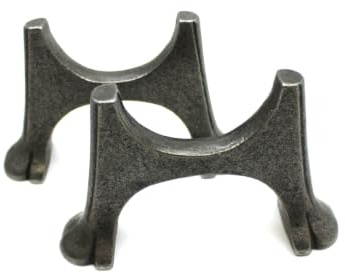 Oakcrafts Pair of Antique Cast Iron Radiator Feet - Medium 70mm Diameter