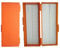 50-Place Microscope Glass Slide Box (Orange)