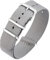 Excellanc-Uhrenarmband Ersatz Textil Dornschließe Breite 14-22 mm (Stegbreite: 16 mm, grau)