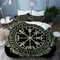 BEITUOLA Bettwäsche-Set, Mikrofaser,Magischer Runenkompass Vegvisir im Kreis der nordischen Runen und Drachen,1 Bettbezug 135 X 200cm + 2 Kopfkissenbezug 80 X 80cm