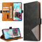 BININIBI Handyhülle Samsung Galaxy A71 Hülle, Samsung A71 Hülle, Premium PU Leder Schutzhülle Abdeckung, Magnetverschluss, Kartenfach, Tasche Flip Case Brieftasche Klapphülle, Schwarz