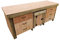 Arbor Garden Solutions Wooden Work Bench With Drawers and Functional Lockable Cupboard - 18mm Eucalyptus Top (8ft)