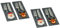 KAMACA 4er Set FILZ Bestecktasche Weihnachten Besteckhalter Besteck-Tasche Weihnachtsmann und Rentier für den Weihnachtstisch Weihnachten (GRAU, 4er Set Bestecktaschen aus Filz)