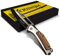 Veridium Coltello Pieghevole Professionale in Acciaio Inox Giapponese VG10 al Cobalto, Coltello Tascabile, Coltellino da Caccia e Pesca con Comoda Clip da Tasca. Lama 8 cm, 186g temprato 61.9 HRC