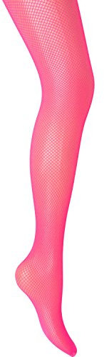 MYSASI Collants résille pour femme Small, rose fluorescent, M