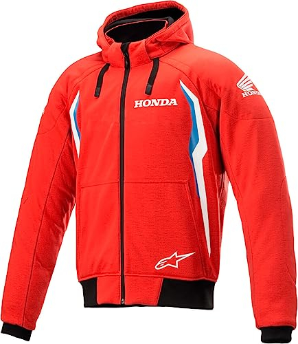 Alpinestars Honda Chrome V2 Sport Motorrad Hoodie (Red,XXL)