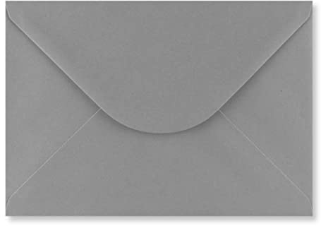 C5 Coloured Envelopes for A5 Greeting Cards Wedding Invitations & Crafts V Flap, Peel & Seal Flap (162x229mm) Pack of 50 (Dark Grey)