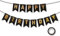 Koliphy Happy Birthday Girlande, Schwarz Gold Geburtstagsdeko, Geburtstag Banner Deko für Jungen, Mädchen, Männer und Frauen